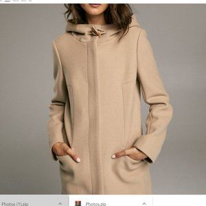 Aritzia Babaton PEARCE WOOL COAT Cream Camel